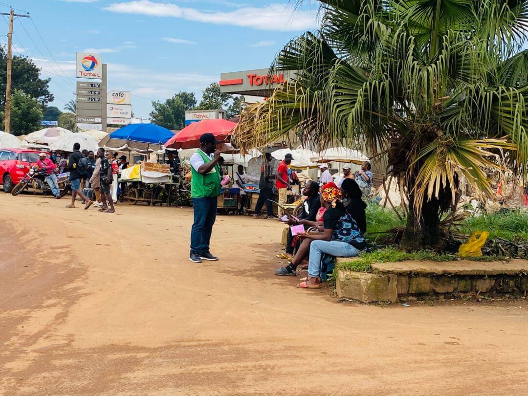 breast cancer awareness sensitization in the streets of Bamenda