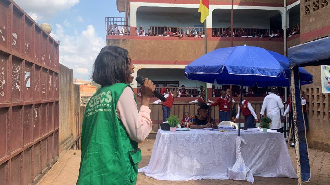 breast cancer awareness sensitization at Franky Secondary School