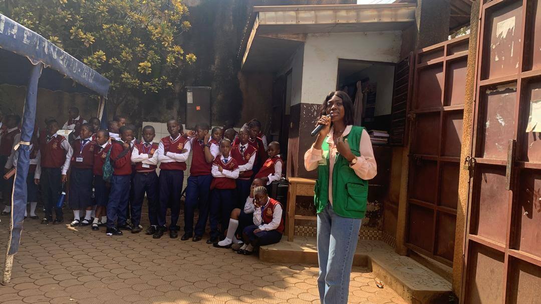 breast cancer awareness sensitization at Franky Secondary School