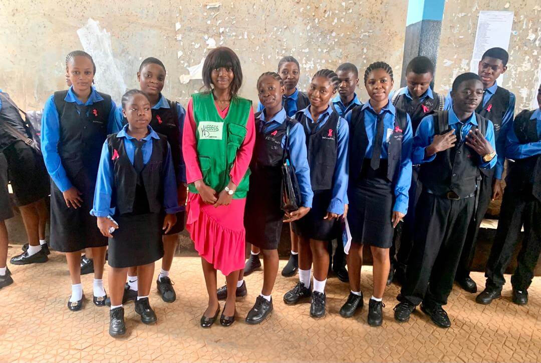 breast cancer awareness sensitization at Oxford Comprehensive High School Yaounde