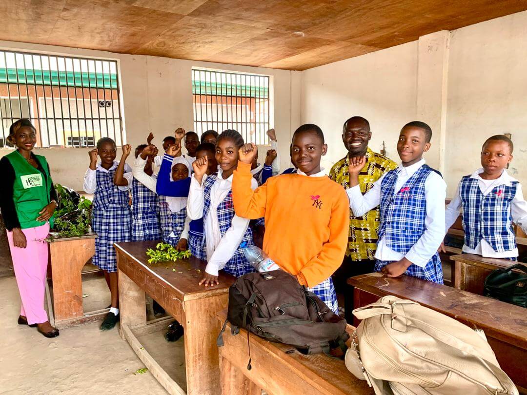 breast cancer awareness sensitization at Manna Group College
