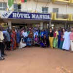 group photo with Expertise France, Team4health, and the focal persons of the 9 CSOs