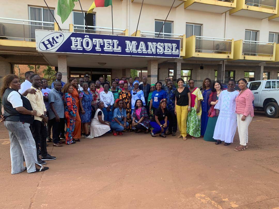 group photo with Expertise France, Team4health, and the focal persons of the 9 CSOs