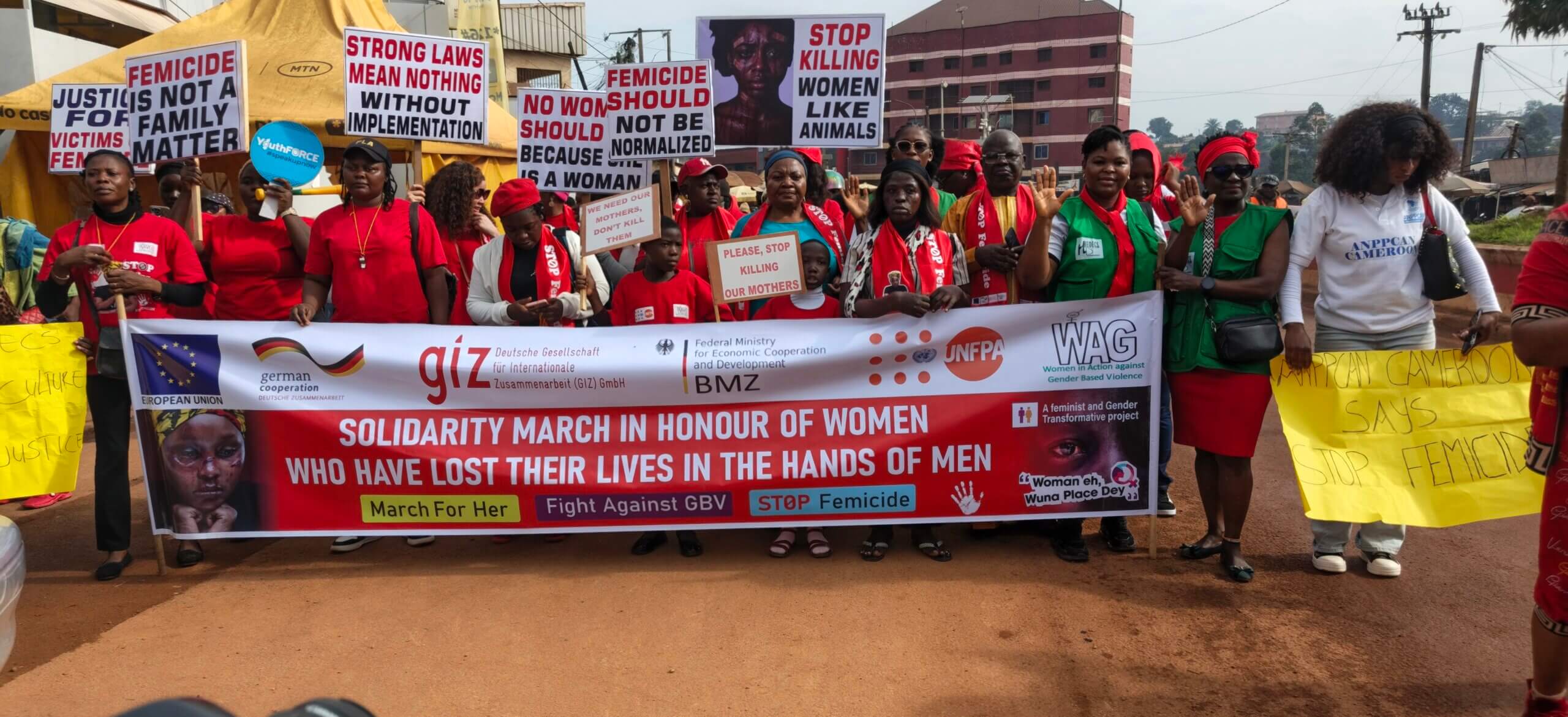 Stop Femicide in Cameroon campaign.
